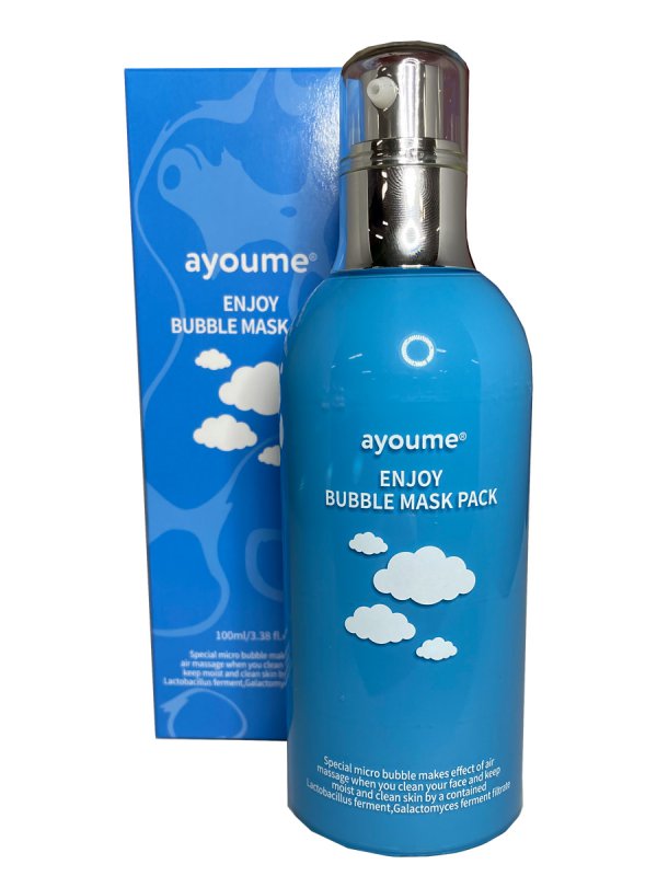 Ayoume bubble mask pack. Ayoume enjoy Bubble Mask Pack 100ml / кислородная маска для лица.